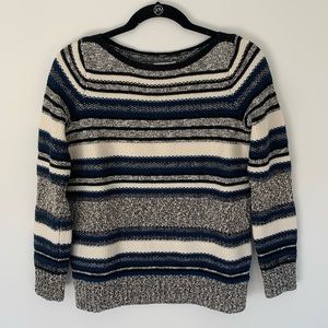 Vince | Boucle striped boatneck sweater